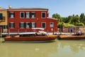 Two Water Taxis moored in Torcello Island - Venice Lagoon Veneto Italy