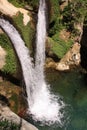 Two waterfalls meet