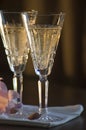 Two Waterford Champagne Glasses