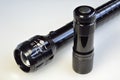 Two waterproof flashlight