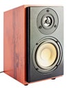 Two way brown audio speaker Royalty Free Stock Photo