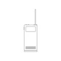 Two way radio, walkie talkie icon. Element of Army for mobile concept and web apps icon. Outline, thin line icon for website Royalty Free Stock Photo