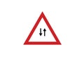 Two way signal traffic - symbol directions - arrows
