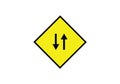 Two way signal traffic - symbol directions - arrows