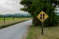 Two Way Travel Sign In Cades Cove Royalty Free Stock Photo