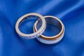 Two wedding gold ring Royalty Free Stock Photo