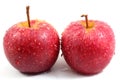 Two wet apples Royalty Free Stock Photo