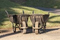 Two Wheel Barrows Royalty Free Stock Photo