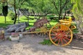 Two-wheeled horse drawn carts Royalty Free Stock Photo