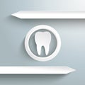 Two White Arrows White Tooth PiAd Royalty Free Stock Photo