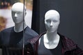 Two white mannequins show off modern sportswear