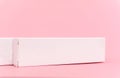 Two white rectangles on pink background