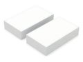 Two white rectangular blocks placed side by side Royalty Free Stock Photo