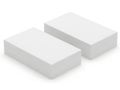 Two white rectangular blocks placed side by side Royalty Free Stock Photo