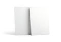 Two white rectangular objects on a plain background Royalty Free Stock Photo