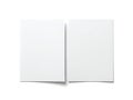 Two white rectangular objects side by side on a plain background Royalty Free Stock Photo