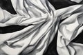 Two white sheets with folds on a black background Royalty Free Stock Photo