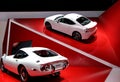 Two white toyota 2000GT