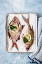 Whole Bream To Be Baked in Salt