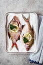 Whole Bream To Be Baked in Salt