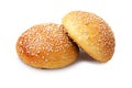 Two whole buns Royalty Free Stock Photo