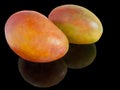 Two whole mangoes Royalty Free Stock Photo