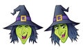 Two Wicked Witch Faces For Halloween