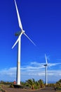 Two wind turbines Royalty Free Stock Photo