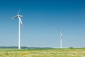 Two wind turbines Royalty Free Stock Photo