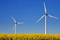 Two wind turbines Royalty Free Stock Photo