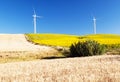 Two windmills Royalty Free Stock Photo