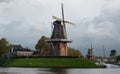 Two windmills in the Netherlands Royalty Free Stock Photo