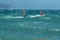 Two windsurfer Royalty Free Stock Photo