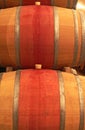 Two wine barrels