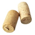 Two wine corks Royalty Free Stock Photo