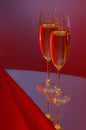 Two wine glasses Royalty Free Stock Photo