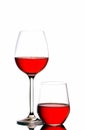Two wine glasses Royalty Free Stock Photo