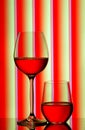 Two wine glasses Royalty Free Stock Photo