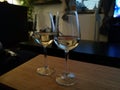 two glasses of wine