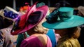 woman in hat at ascot racecourse