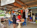 Colourful local shop annex post office in Phetchabun, Thailand