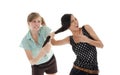 Two women fighting