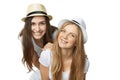 Two women friends having fun. Royalty Free Stock Photo