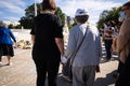 Two Women Holding Hands At The Supreme Court