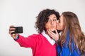 Two Women Taking Self Portrait