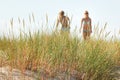 Two women tanning Royalty Free Stock Photo