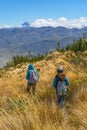 Quilotoa Loop Hike People, Ecuador