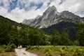 Two women walking at Valbona Valley National Park