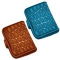 Two womens leather stylish wallet