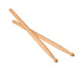 Two Wooden Drumsticks isolated Royalty Free Stock Photo